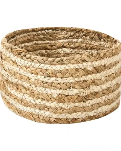 Sæt af 3 kurve KAHU Jute Naturlig