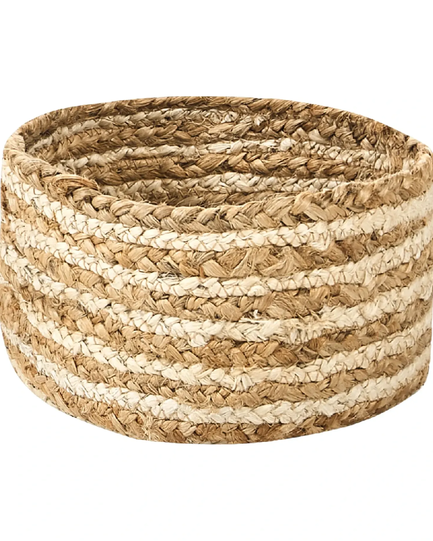 Sæt af 3 kurve KAHU Jute Naturlig