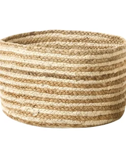 Sæt af 3 kurve KAHU Jute Naturlig
