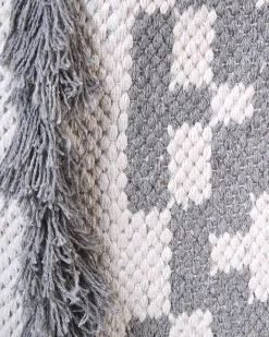 Sæt af 2 kurve KALAI Bomuld Grå