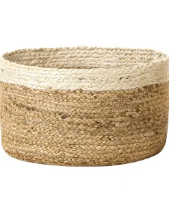 Sæt af 3 kurve TAJORI Jute Naturlig