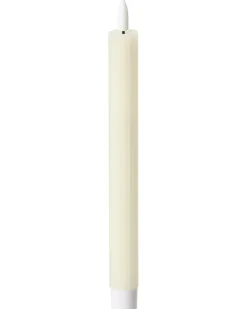 Sæt af 6 LED-stearinlys SAPHIR 24 cm Cremehvid