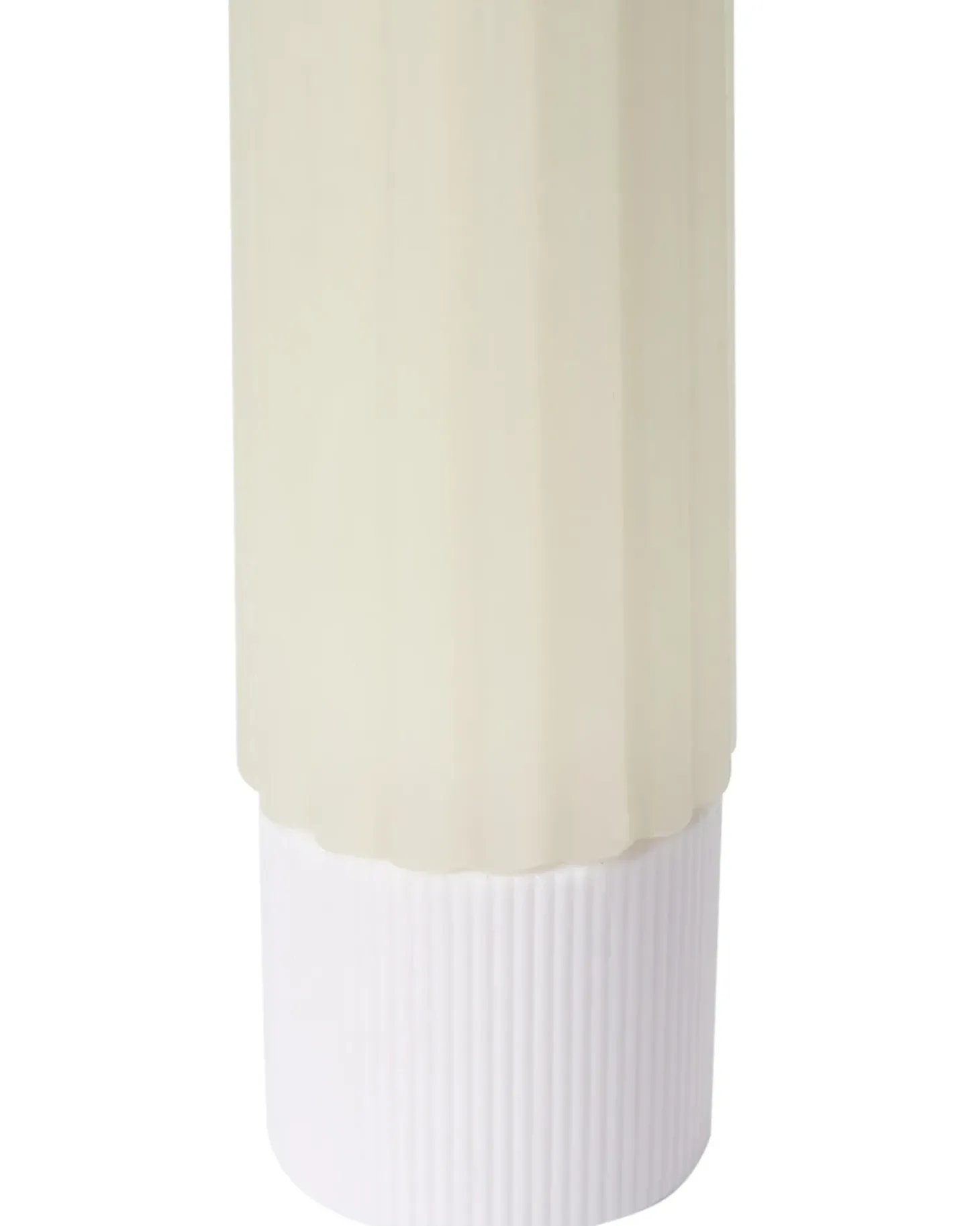Sæt af 6 LED-stearinlys SAPHIR 24 cm Cremehvid