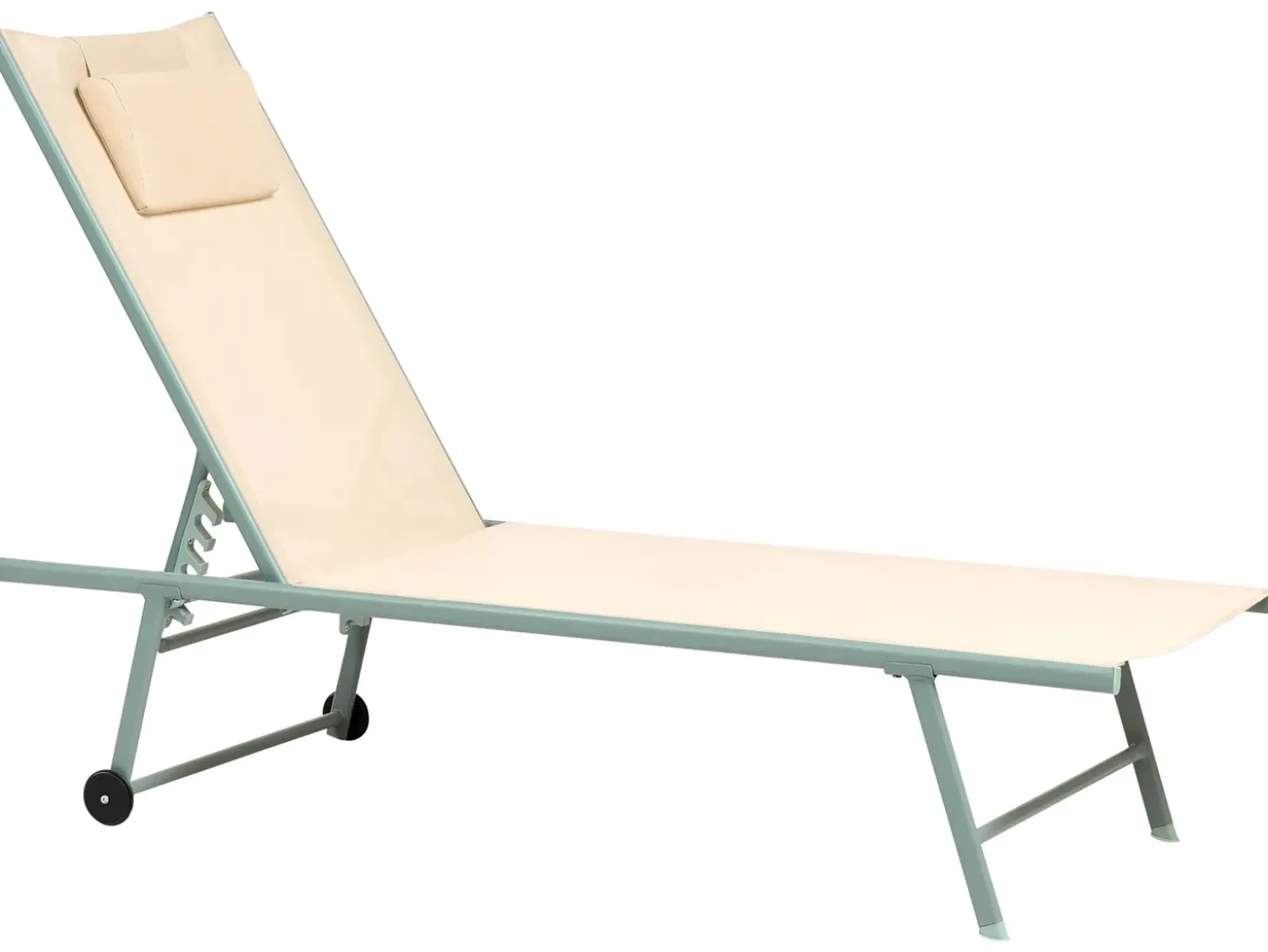 Sæt af 2 liggestole SORONI Metal Beige