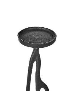 Sæt af 3 lysestager BUNI Metal 54/68/84 cm Sort