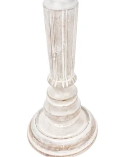Sæt af 2 lysestager DARWA Mangotræ 30/40 cm Lysebrun
