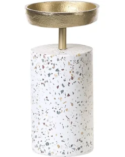 Sæt af 2 lysestager KAENGAN Sten 13/24 cm Guld