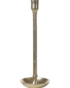 Sæt af 3 lysestager LIWUNG Metal 27/33/38 cm Guld