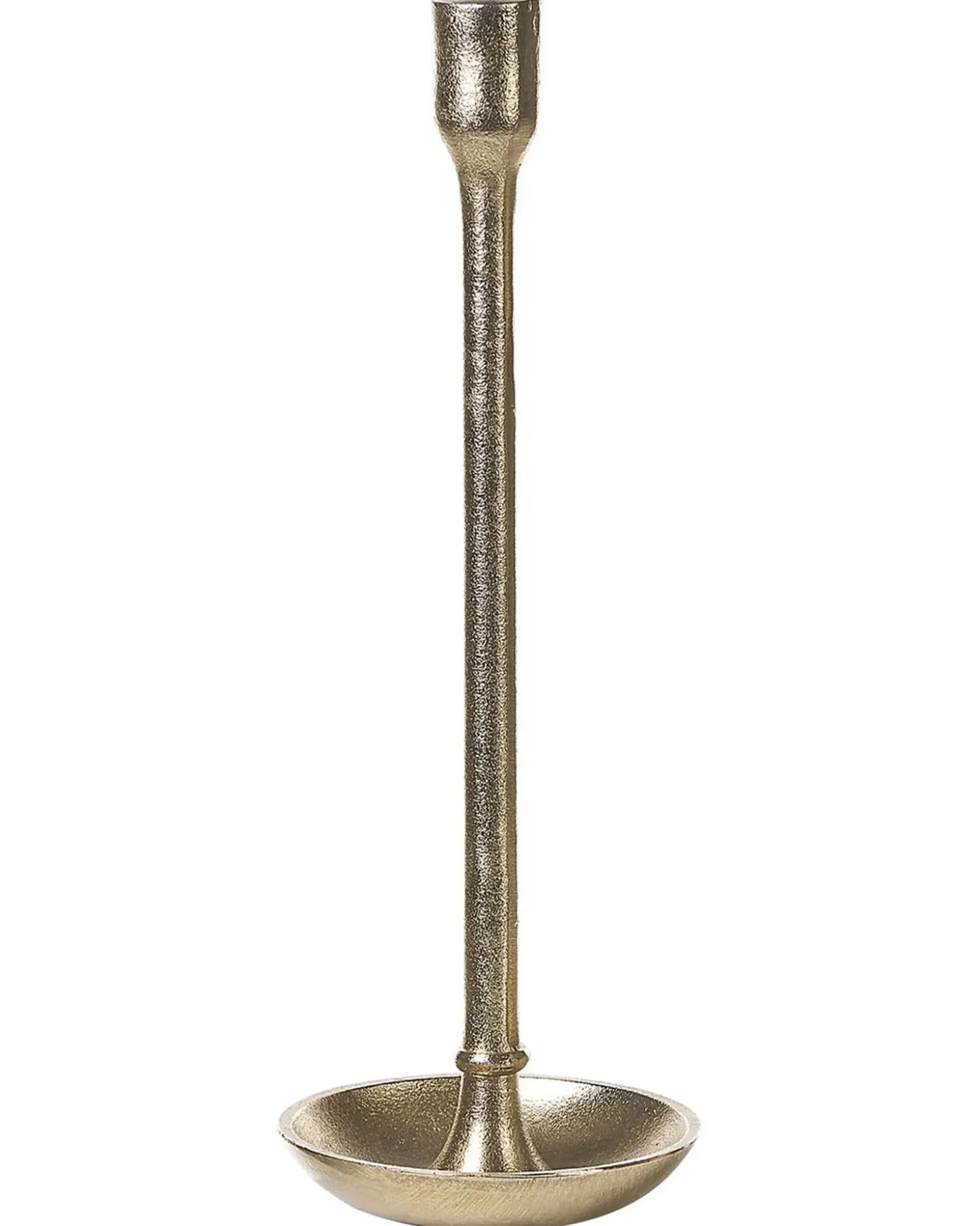 Sæt af 3 lysestager LIWUNG Metal 27/33/38 cm Guld