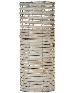 Sæt af 3 lysestager ROVARE Poppeltræ 60/39/25 cm Grå