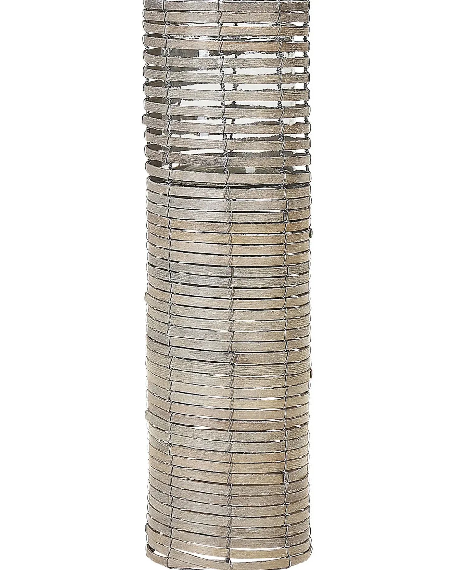 Sæt af 3 lysestager ROVARE Poppeltræ 60/39/25 cm Grå