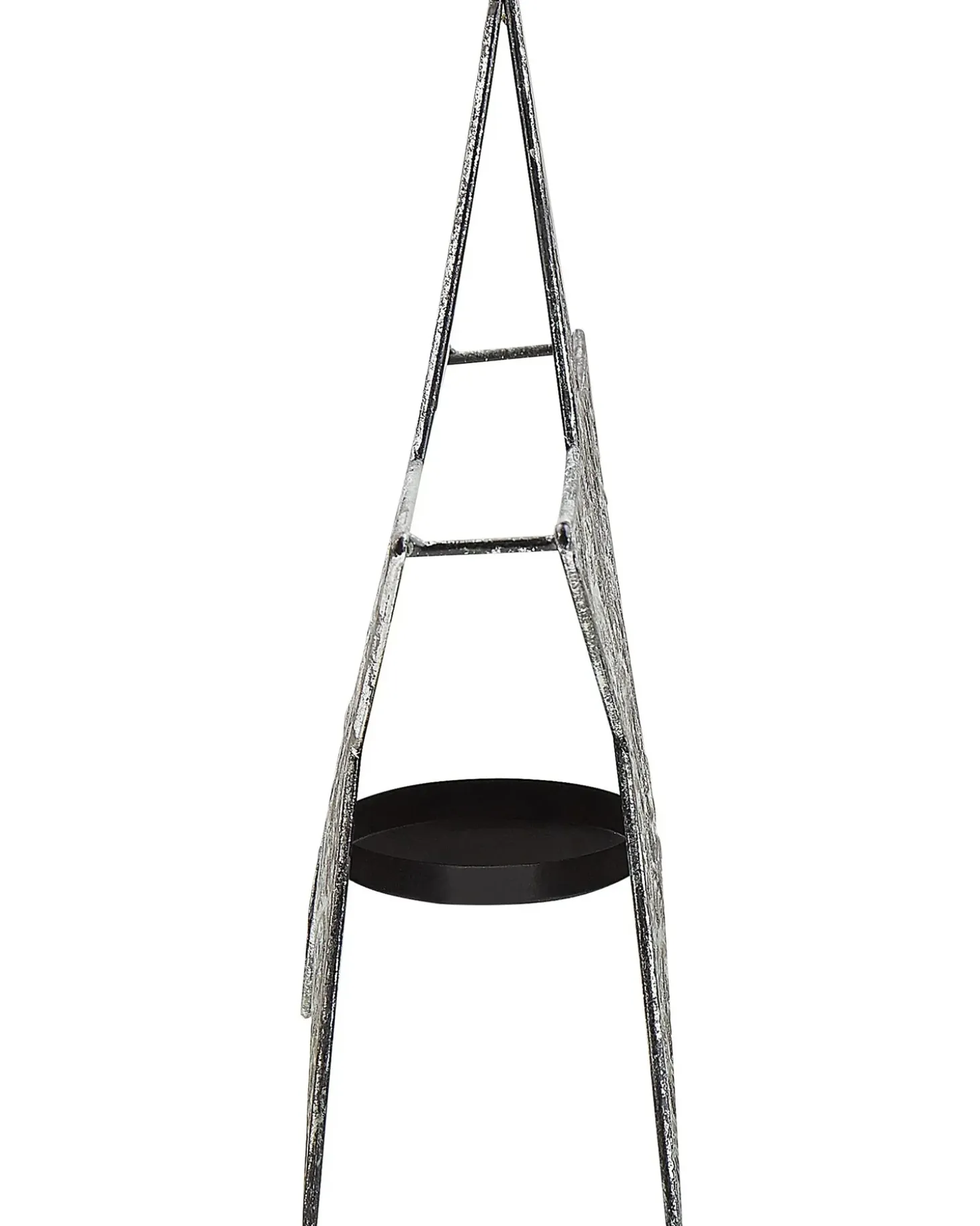 Sæt af 2 lysestager TORNIO Metal 30/26 cm Sølv