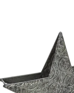 Sæt af 2 lysestager TORNIO Metal 30/26 cm Sølv