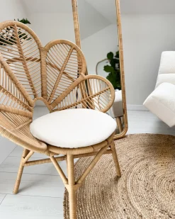 Sæt af 2 påfuglestole FLORENTINE Rattan Naturlig