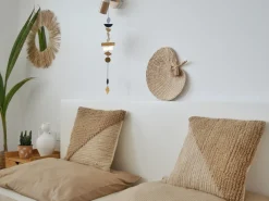 Sæt af 2 pyntepuder ASLANAPA Bomuld 45 x 45 cm Beige Ensfarvet