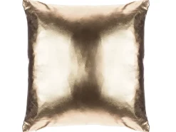 Sæt af 2 pyntepuder ASTER 45 x 45 cm Guld Ensfarvet