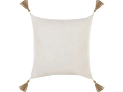 Sæt af 2 pyntepuder AZALEA 45 x 45 cm Lys Beige Ensfarvet