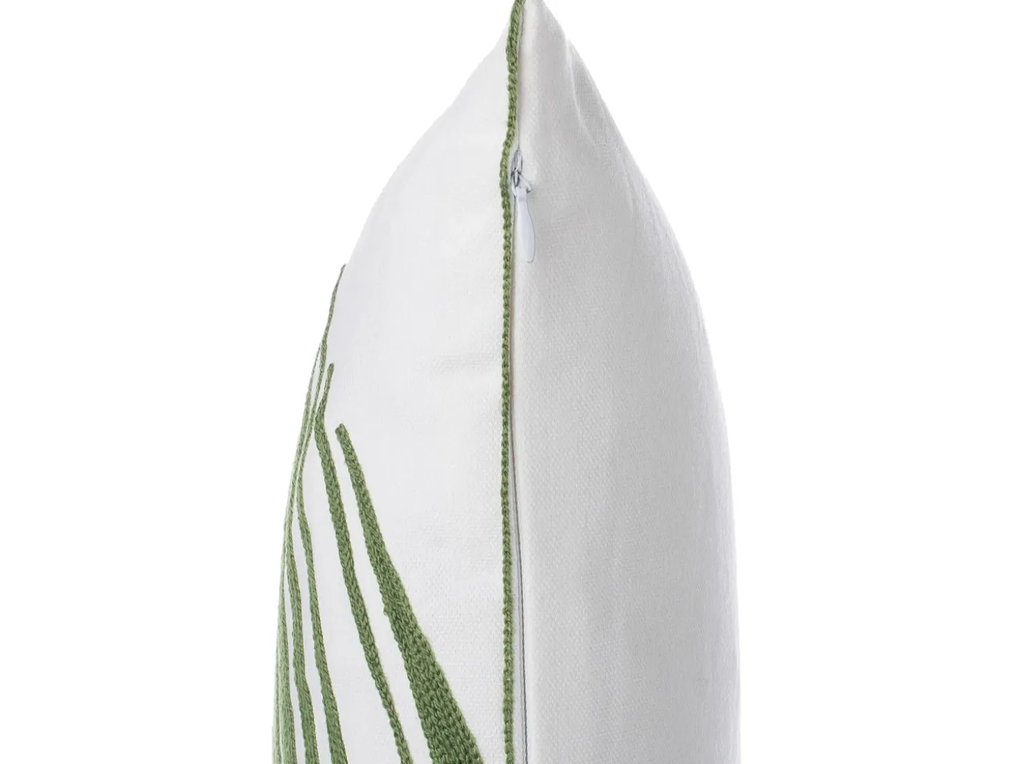 Sæt af 2 pyntepuder AZAMI Bomuld 45 x 45 cm Mørkegrøn Plante mønster