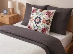 Sæt af 2 pyntepuder BAHRAICH Bomuld 50 x 50 cm Multifarvet Blomstermønster