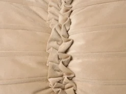 Sæt af 2 pyntepuder BELLE Velour 30 x 50 cm Beige Ensfarvet