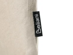 Sæt af 2 pyntepuder BELLE Velour 30 x 50 cm Lys Beige Ensfarvet