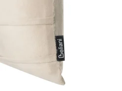Sæt af 2 pyntepuder BELLE Velour 30 x 50 cm Lys Beige Ensfarvet