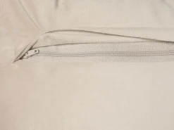 Sæt af 2 pyntepuder BELLE Velour 30 x 50 cm Lys Beige Ensfarvet