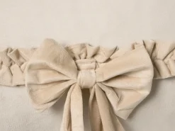 Sæt af 2 pyntepuder BELLE Velour 30 x 50 cm Lys Beige Ensfarvet