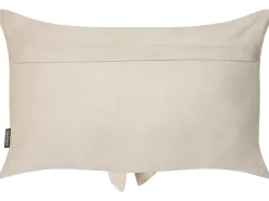Sæt af 2 pyntepuder BELLE Velour 30 x 50 cm Lys Beige Ensfarvet
