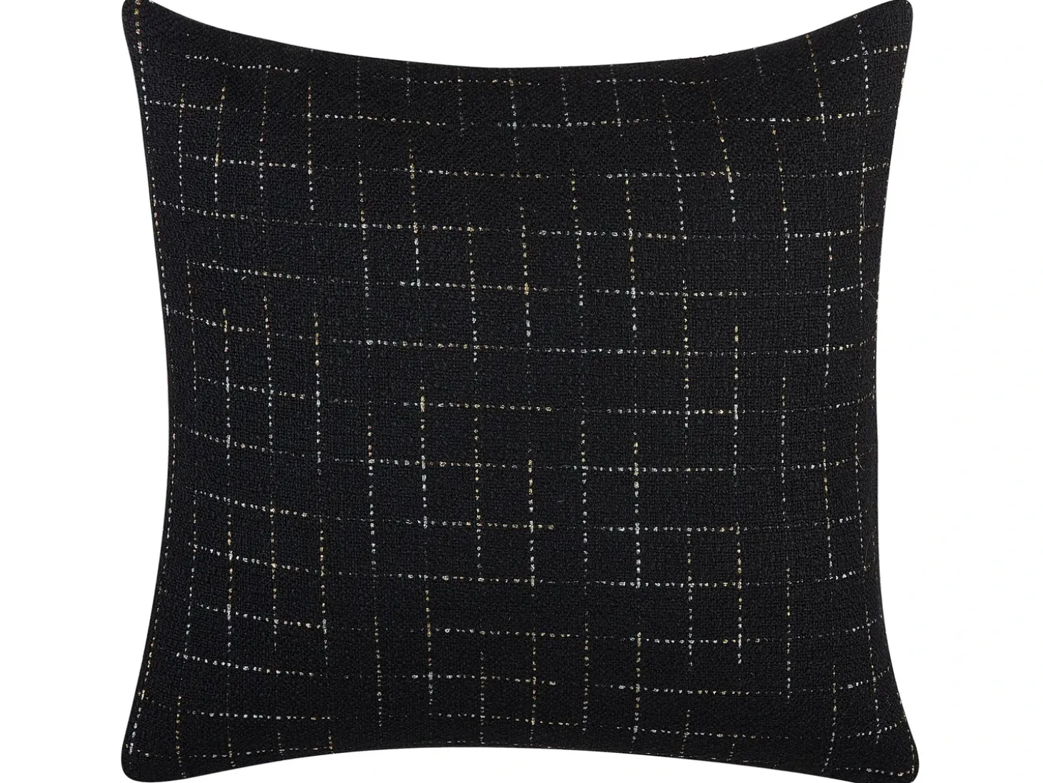 Sæt af 2 pyntepuder BELLFLOWER 45 x 45 cm Sort Geometrisk mønster