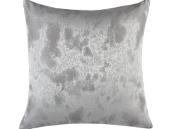 Sæt af 2 pyntepuder CASSIA 45 x 45 cm Grå Geometrisk mønster
