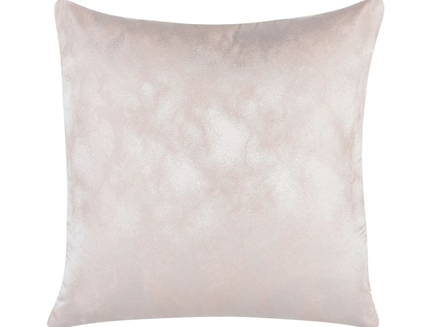 Sæt af 2 pyntepuder CASSIA 45 x 45 cm Lyserød Geometrisk mønster