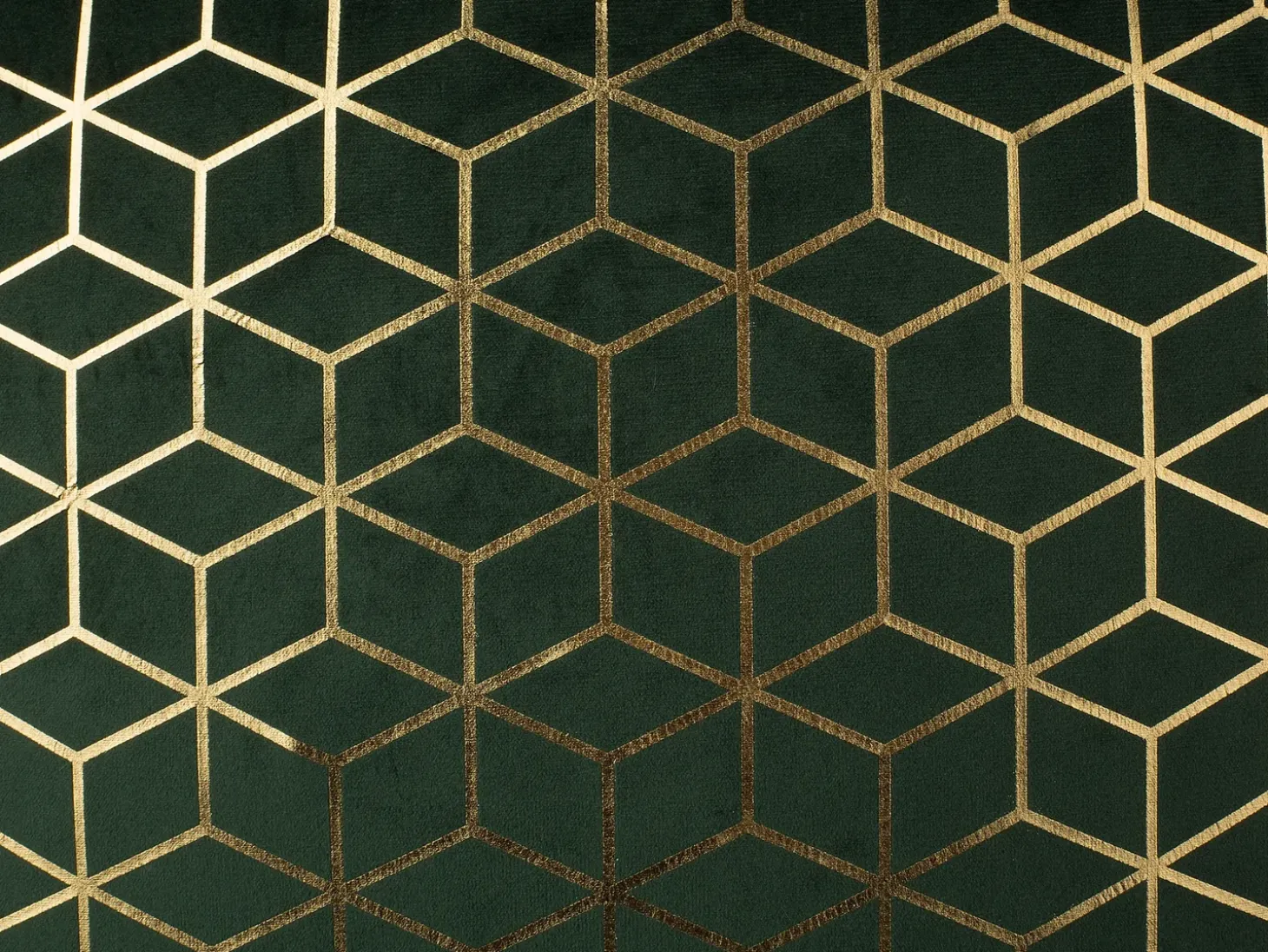 Sæt af 2 pyntepuder CELOSIA Velour 45 x 45 cm Mørkegrøn Geometrisk mønster