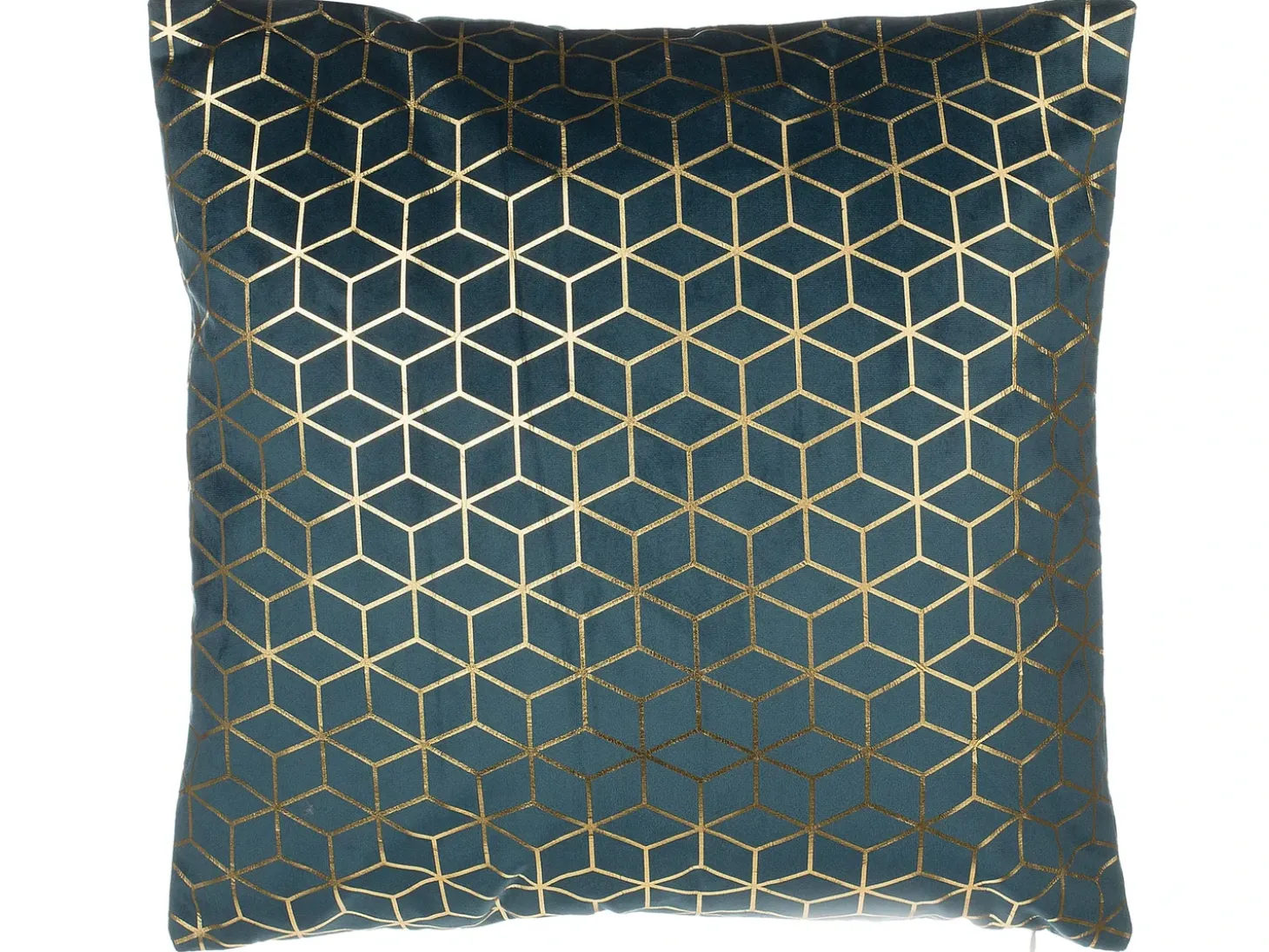 Sæt af 2 pyntepuder CELOSIA Velour 45 x 45 cm Blågrøn Geometrisk mønster