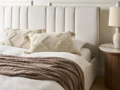 Sæt af 2 pyntepuder CERINTHE Bomuld 40 x 60 cm Lys Beige Chevronmønster