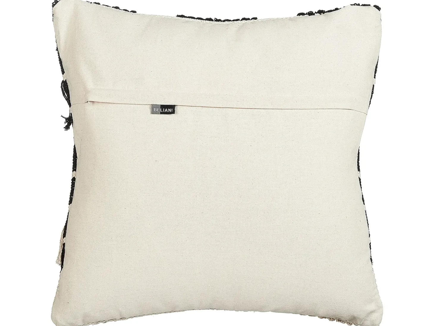 Sæt af 2 pyntepuder CHITTOOR Bomuld 50 x 50 cm Sort Geometrisk mønster