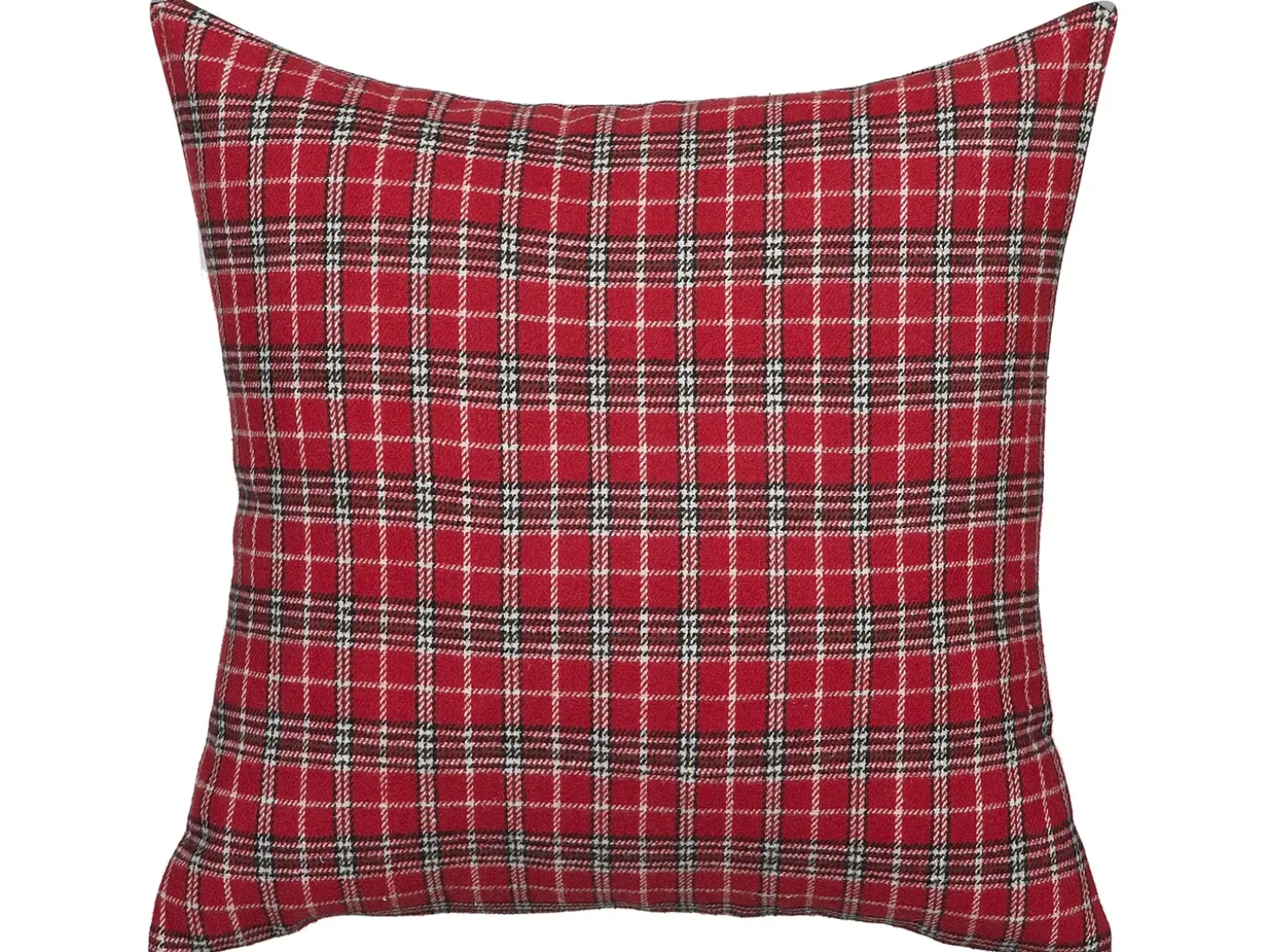Sæt af 2 pyntepuder COMET 45 x 45 cm Mørkerød Julemønster