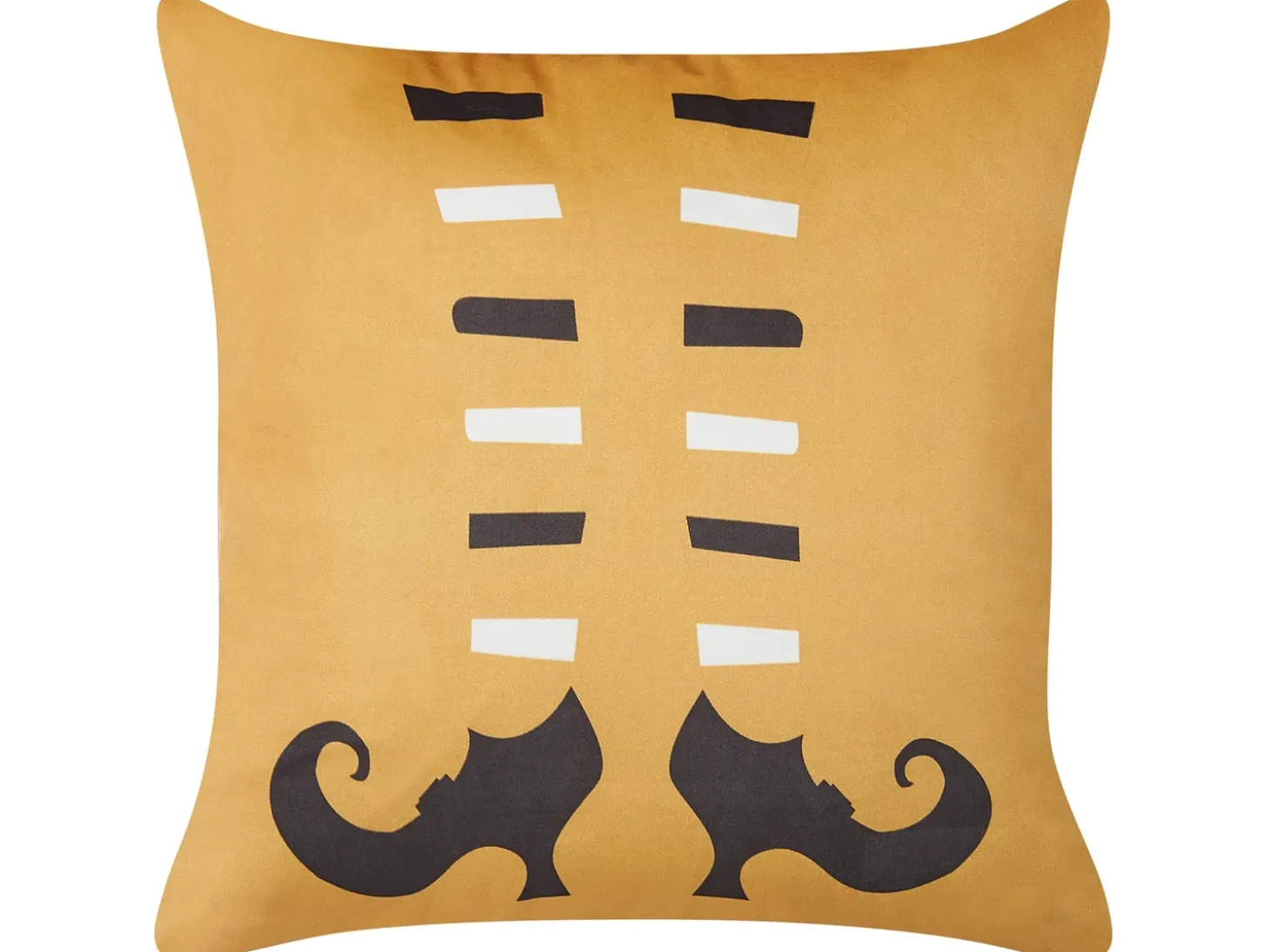 Sæt af 2 pyntepuder COVASNA Velour 45 x 45 cm Orange Abstraktmønster