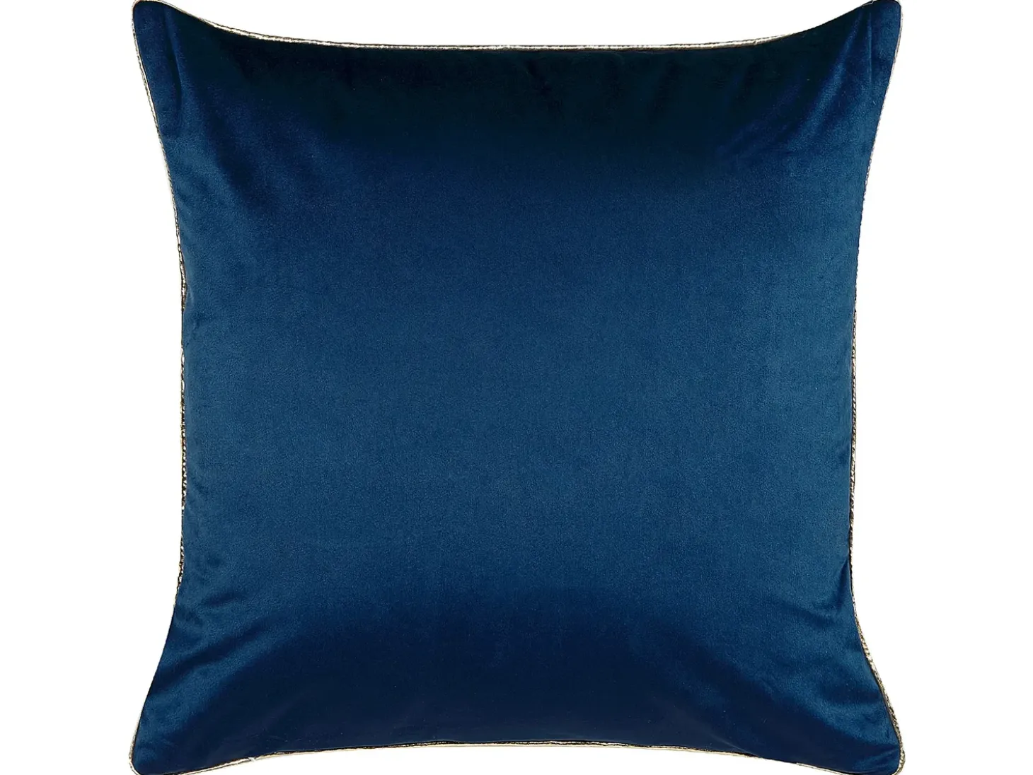 Sæt af 2 pyntepuder CROCUS Velour 45 x 45 cm Mørkeblå Abstraktmønster