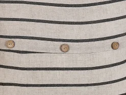 Sæt af 2 pyntepuder CYNARA Bomuld 43 x 43 cm Beige Stribet mønster