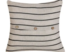 Sæt af 2 pyntepuder CYNARA Bomuld 43 x 43 cm Beige Stribet mønster