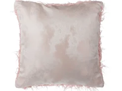 Sæt af 2 pyntepuder DAISY Kunstig pels 45 x 45 cm Lyserød Ensfarvet