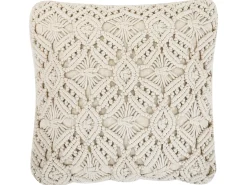Sæt af 2 pyntepuder ESENKOY Bomuld 50 x 50 cm Lys Beige Geometrisk mønster