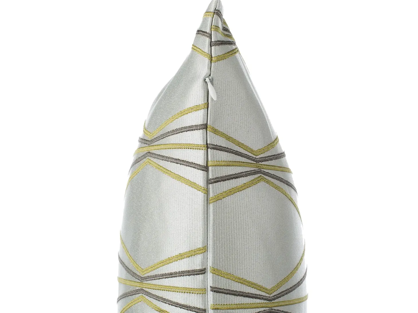 Sæt af 2 pyntepuder FENNEL 45 x 45 cm Hvid Geometrisk mønster