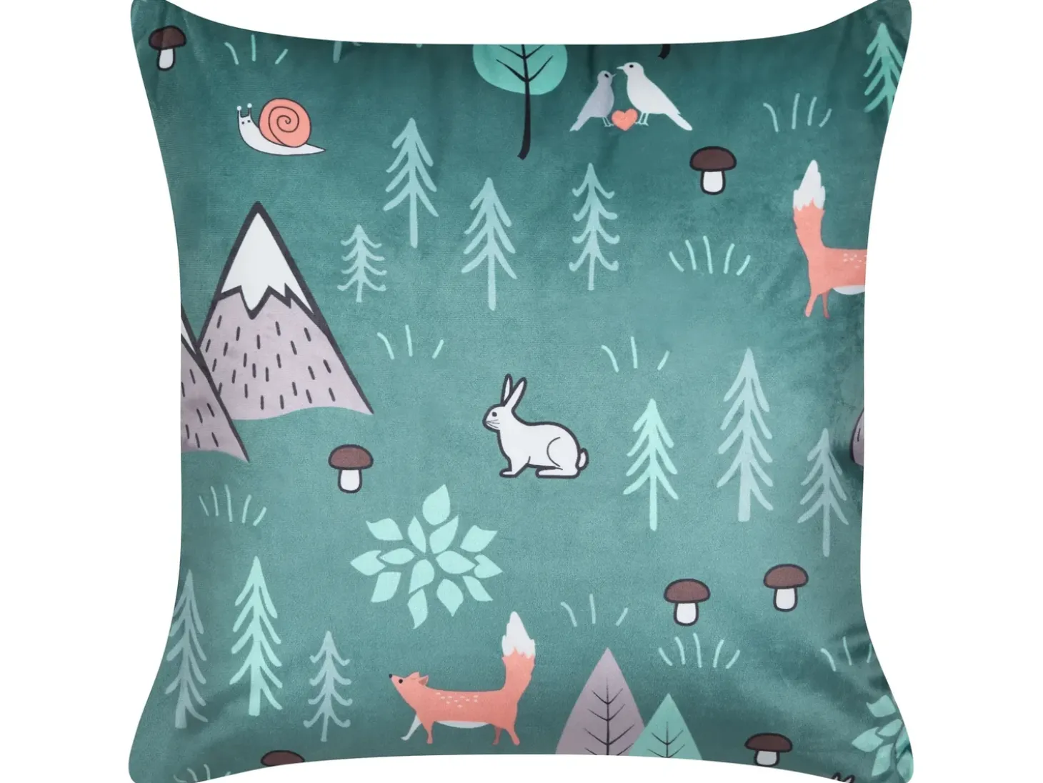Sæt af 2 pyntepuder FOOTHILL Velour 45 x 45 cm Mintgrøn