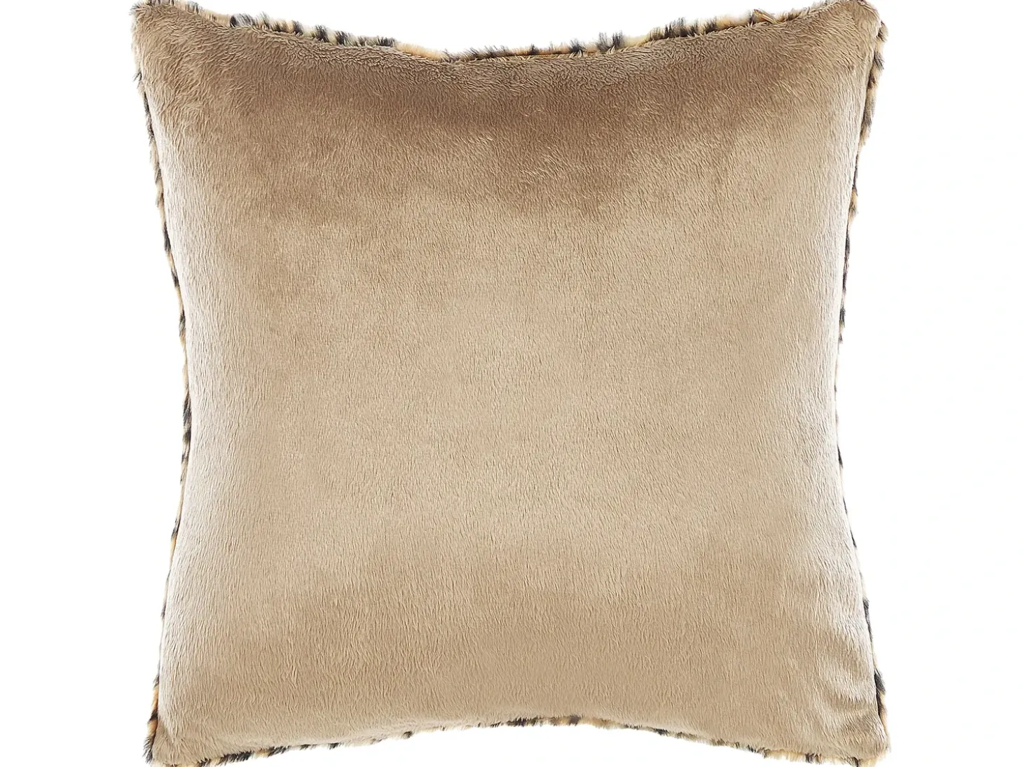 Sæt af 2 pyntepuder FOXTAIL Kunstig pels 45 x 45 cm Brun Dyremønster