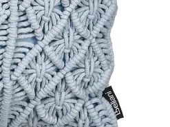 Sæt af 2 pyntepuder GOREME Boucle 45 x 45 cm Blå Geometrisk mønster