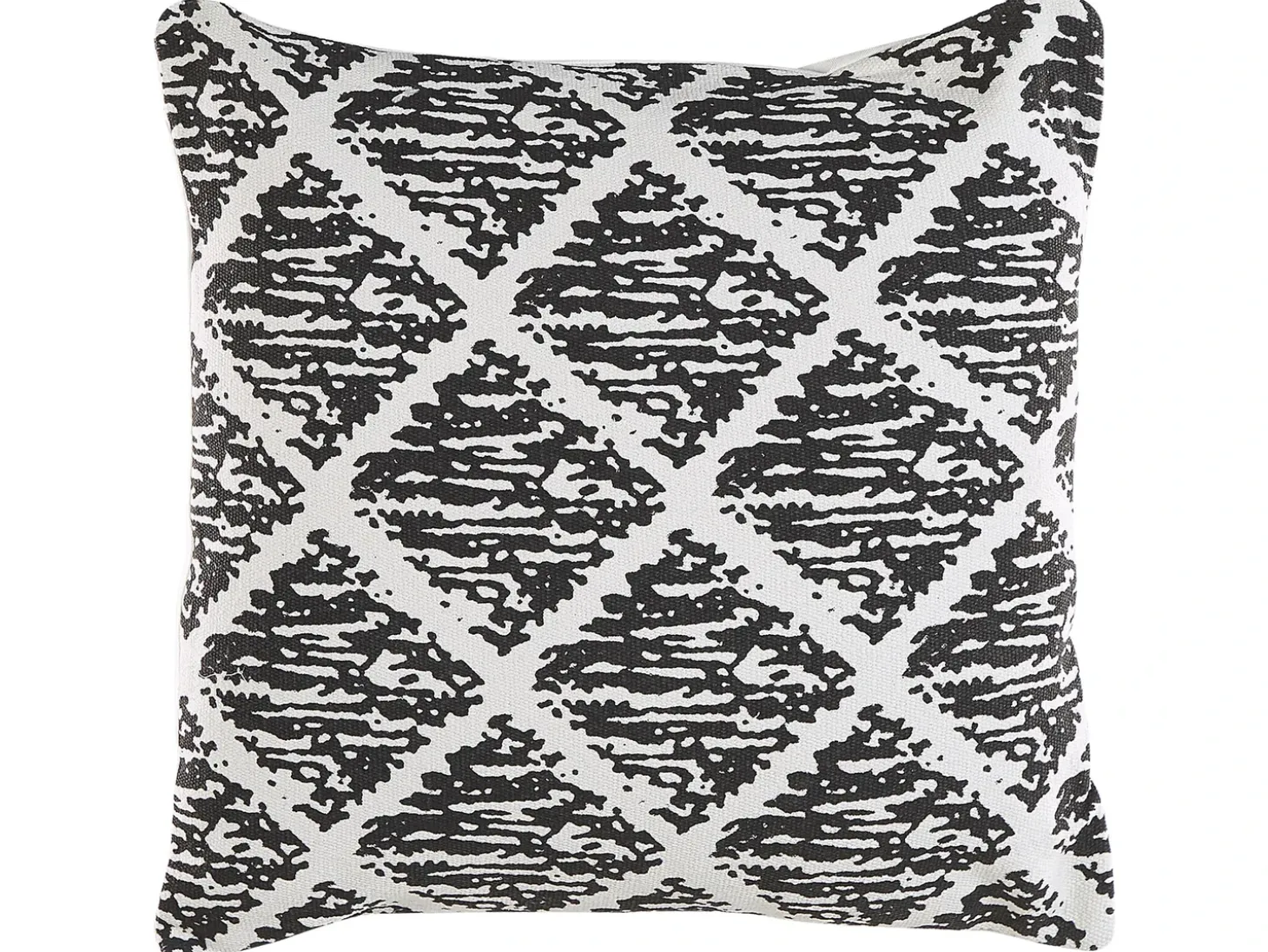 Sæt af 2 pyntepuder HAZRO Bomuld 45 x 45 cm Sort Geometrisk mønster