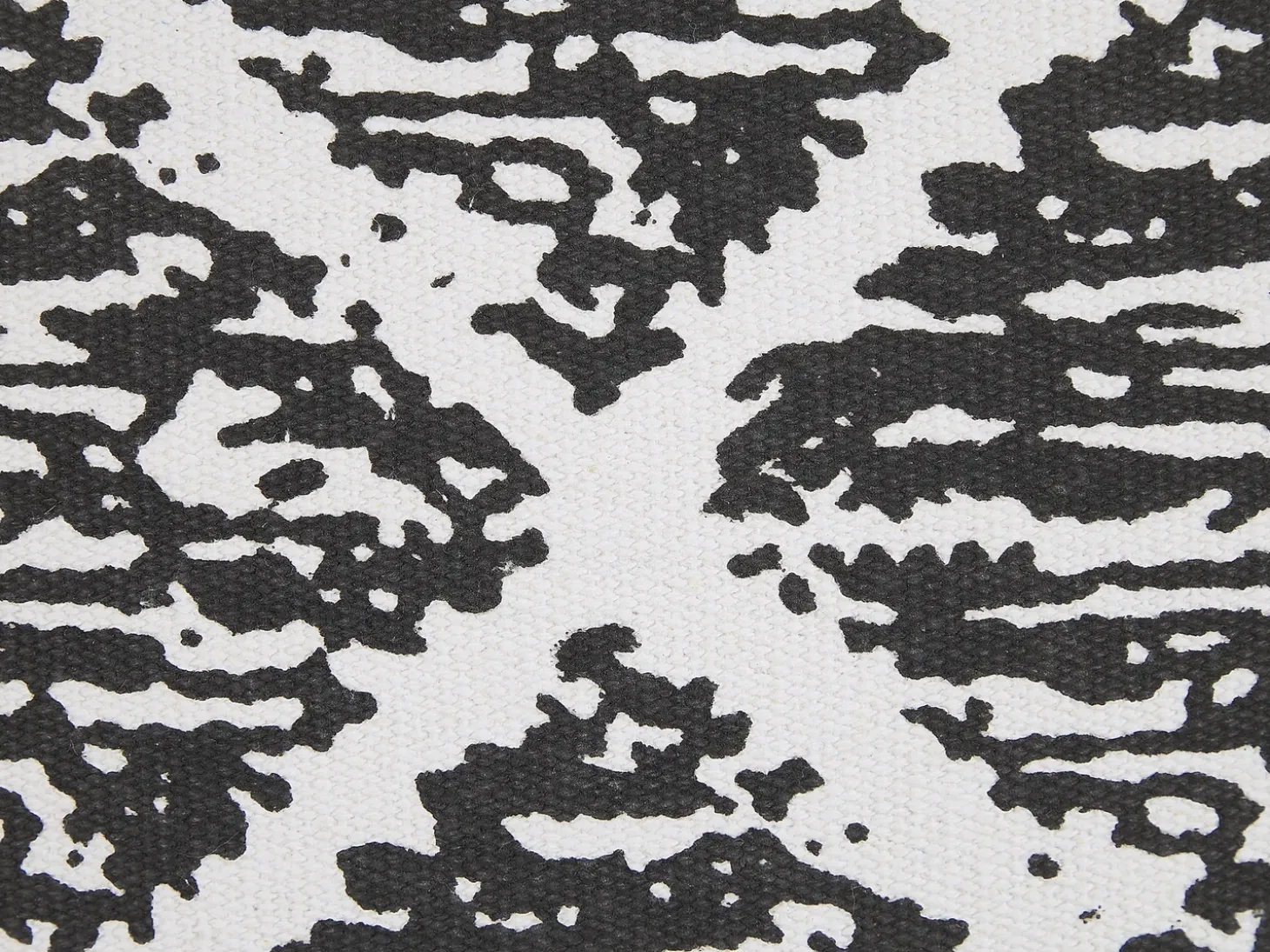 Sæt af 2 pyntepuder HAZRO Bomuld 45 x 45 cm Sort Geometrisk mønster