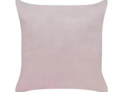 Sæt af 2 pyntepuder IPOMEA Velour 45 x 45 cm Lyserød
